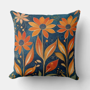 Golden Twilight Floral Kussen