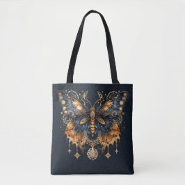 Golden Twilight Moth - Celestial Gothic Art Draagtas