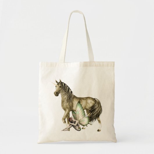 Golden Unicorn & Shy Fairy Bag Tote Bag (Voorkant)