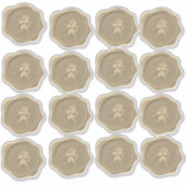 Golden Unicorn Wax Seal Stickers (Voorkant)