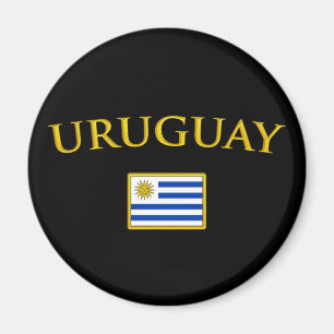 Golden Uruguay Magneet