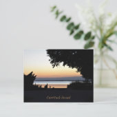 Golden uur bij de Currituck Sound Briefkaart (Staand voorkant)