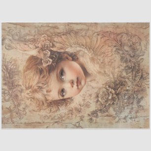 Golden Valentijn Angel Tissuepapier