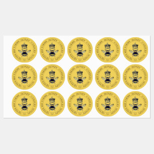 Golden van bijen en producten van gekweekte bijen labels