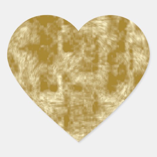 Golden Velvet Hart Sticker (Voorkant)