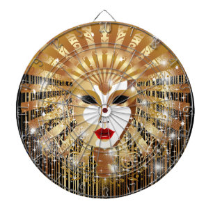 Golden Venice Carnival Party Masker Dartbord