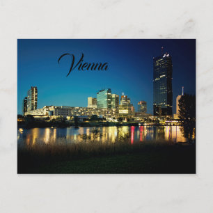 Golden Vienna bij nacht Briefkaart