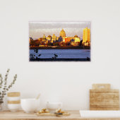 Golden View of Harrisburg, Pa Poster (Cuisine)