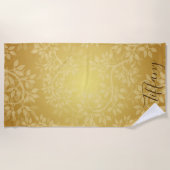 Golden Vine Elegant en Classy Strandlaken (Voorkant)