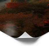 Golden Vineyard Path - Poster van het Piemonte-lan Perfect Poster (Hoek)