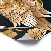 Golden Vintage Owl Art Déco (Coin)