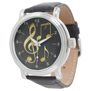 Golden violine horloge