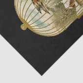 Golden  vogelkooi Winter Scene Tissuepapier (Detail)