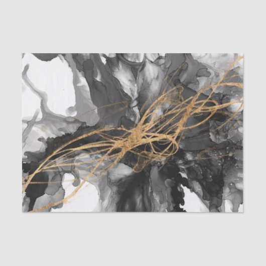 Golden Vortex I Tissuepapier (Voorkant)