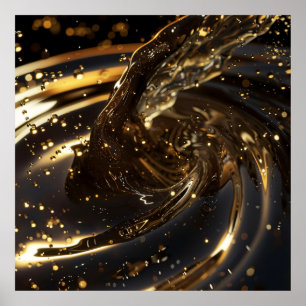 Golden Vortex Splendor-Poster Poster