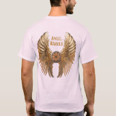 Golden Warrier Angel Wings Roze T-shirt (Achterkant)