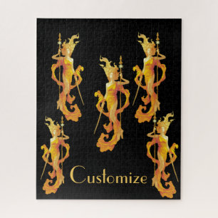 Golden Warrior Goddess Thunder_Cove Legpuzzel