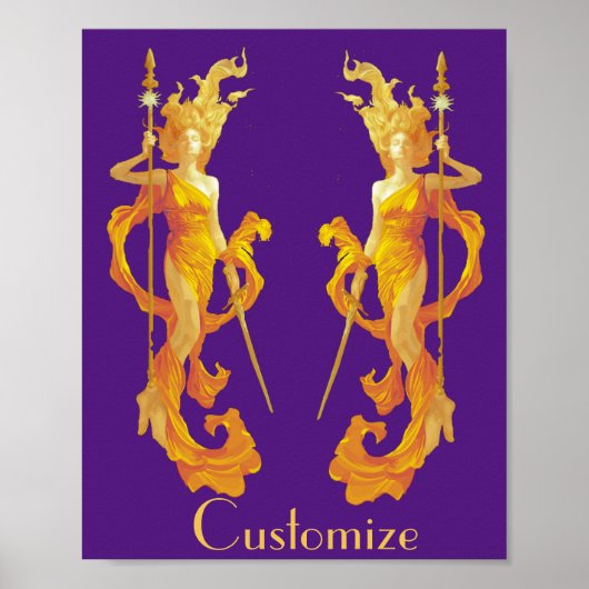 Golden Warrior Goddess Thunder_Cove Poster (Voorkant)