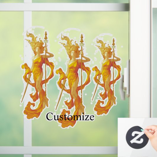 Golden Warrior Goddess Thunder_Cove Raamsticker (Huis)
