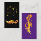 Golden Warrior Goddess Thunder_Cove Visitekaartje (Voorkant / Achterkant)