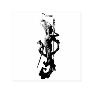 Golden Warrior Goddess Thunder_Cove Zelfinktende Stempel