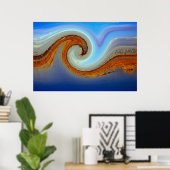 Golden Wave of Ducks and Other Waterfowl Poster (Thuiskantoor)