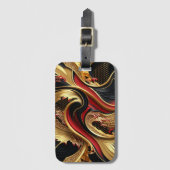 Golden Waves Bagagelabel (Voorkant (verticaal))