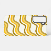 Golden Waves Pattern Samsung Galaxy Hoesje (Achterkant horizontaal)
