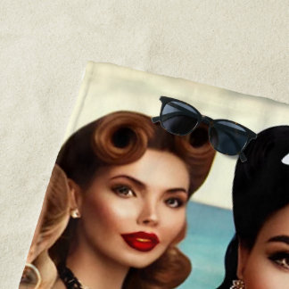 Golden Waves & Satin Dreams – Luxe Strandlaken