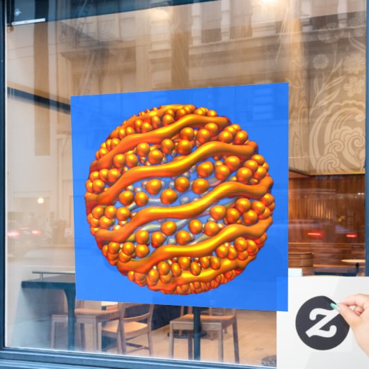 Golden Waves Wall Decal (Cafe Raam)