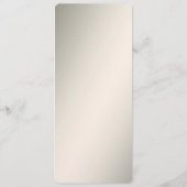 Golden Wavy Leaves Floral Menu (Achterkant)