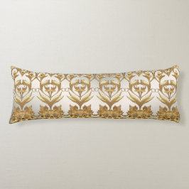 Golden Wavy verlaat Bloemen Body Pillow Lichaamskussen