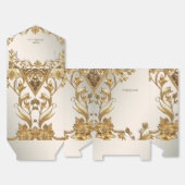 Golden Wavy verlaat Floral Favoriete Box Bedankdoosjes (Ongevouwen)