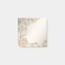 Golden Wavy verlaat Floral Post het merkt op Post-it® Notes