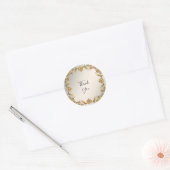 Golden Wavy verlaat Floral Sticker (Envelop)