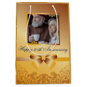 Golden Wedding 50e Jubileum  Medium Cadeauzakje (Voorkant)