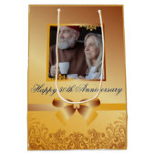 Golden Wedding 50e Jubileum  Medium Cadeauzakje (Achterkant)