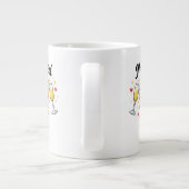 Golden Wedding Anniversary Coffee Mug Gift Extra Grote Beker (Achterkant)
