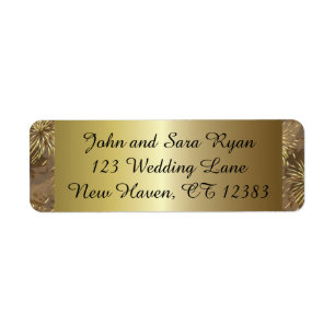 Golden Wedding Fireworks Etiket