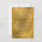  Golden Wedding Foto Bedankt Card (Achterkant)