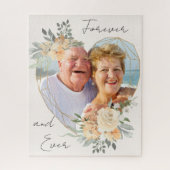 Golden Wedding Heart Forever en Ever Foto Legpuzzel (Verticaal)