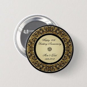Golden Wedding Jubileum Button