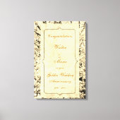 Golden Wedding Jubileum Canvas Afdruk (Voorkant)