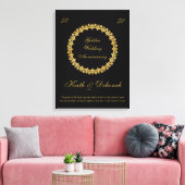  Golden Wedding Jubileum Canvas Afdruk (Insitu (Woonkamer))