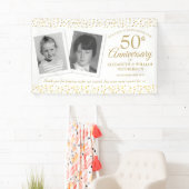 Golden Wedding Jubileum Childhood Welkom Spandoek (Insitu)