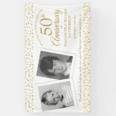 Golden Wedding Jubileum Childhood Welkom Spandoek (Verticaal)