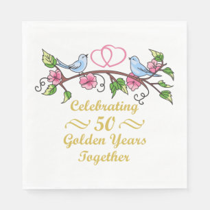 Golden Wedding Jubileum Servet
