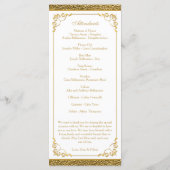 Golden Wedding Jubileum Vow Renewal Programme Programma (Achterkant)