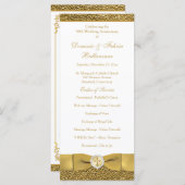 Golden Wedding Jubileum Vow Renewal Programme Programma (Voorkant / Achterkant)