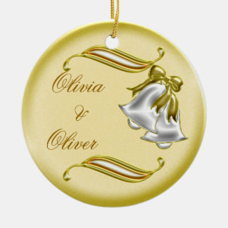 Golden Wedding Keramisch Ornament